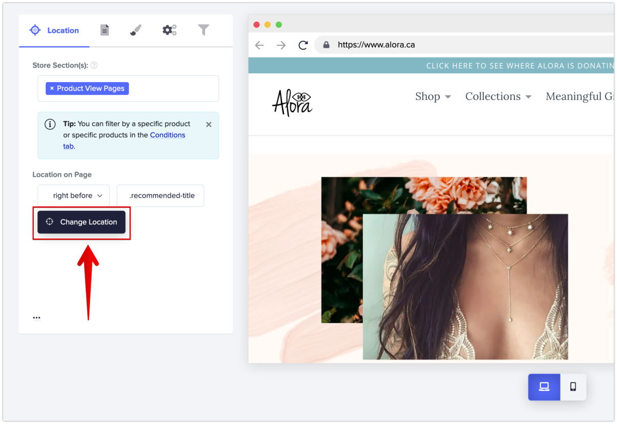 Changing The Location Changing The Location