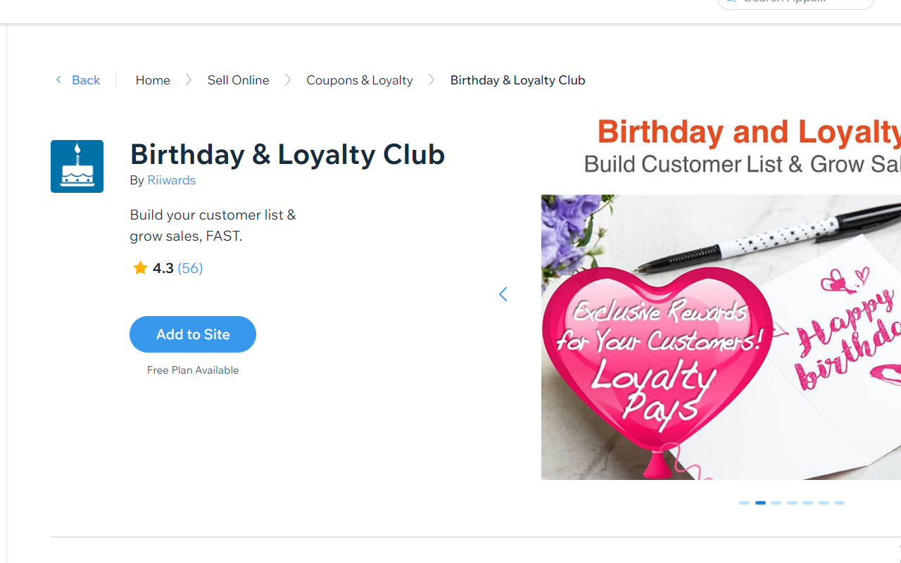 Riiwards Birthday & Loyalty Club