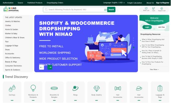 Nihao Dropshipping Shopify App