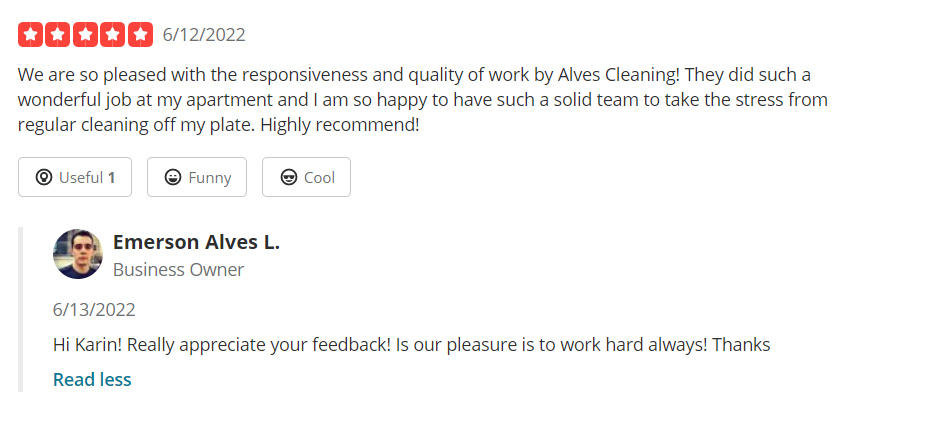 Example of Positive Review (1)