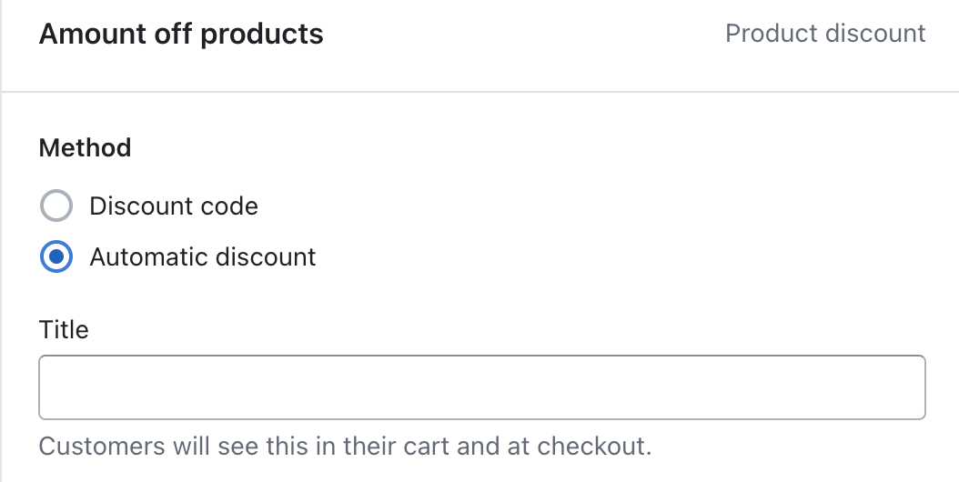 Types of Shopify Discounts