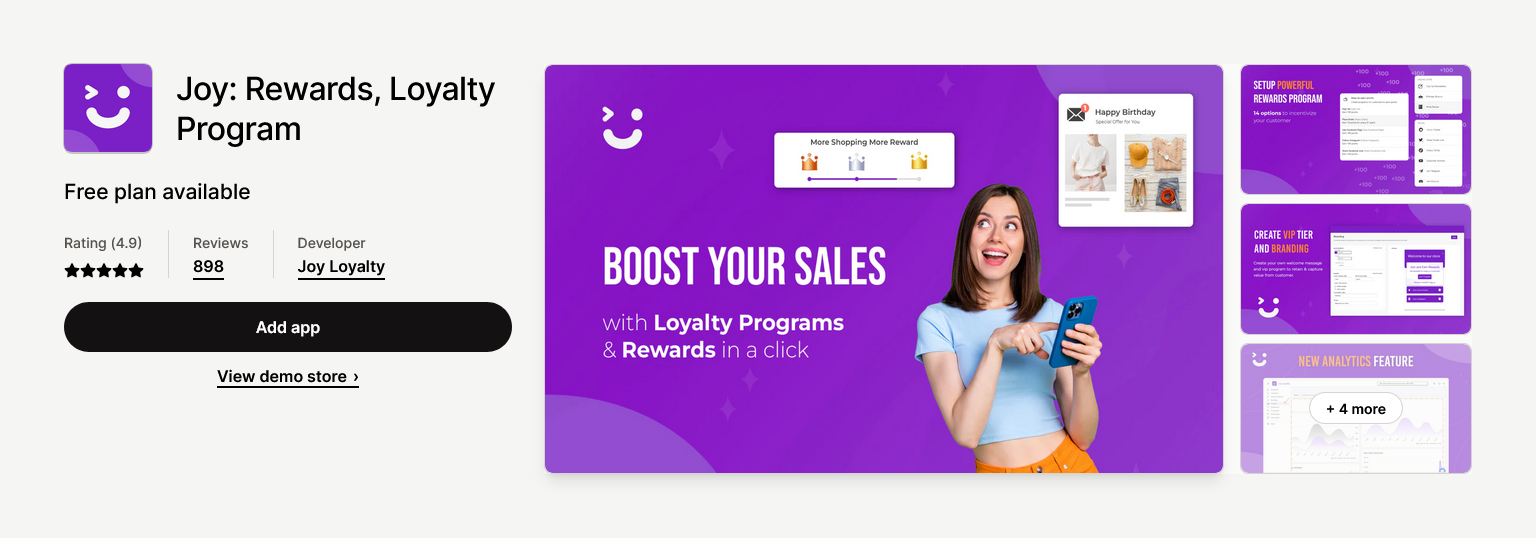 Joy Rewards Loyalty Program