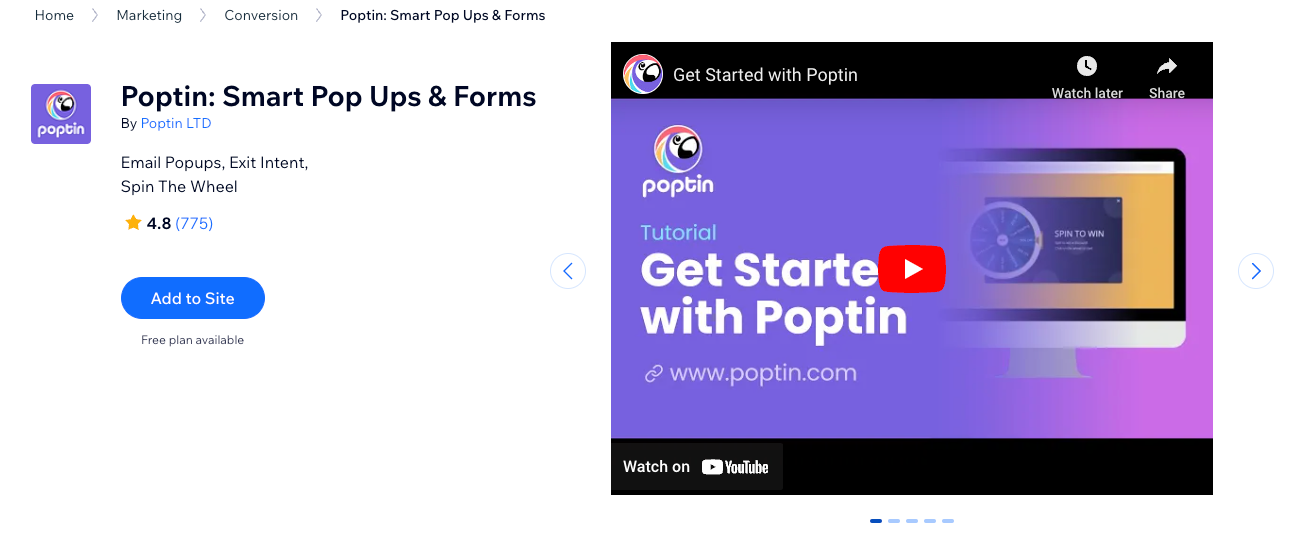 Poptin: Smart Pop Ups