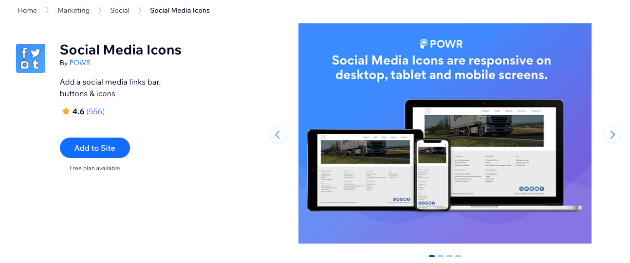 POWR Social Media Icons