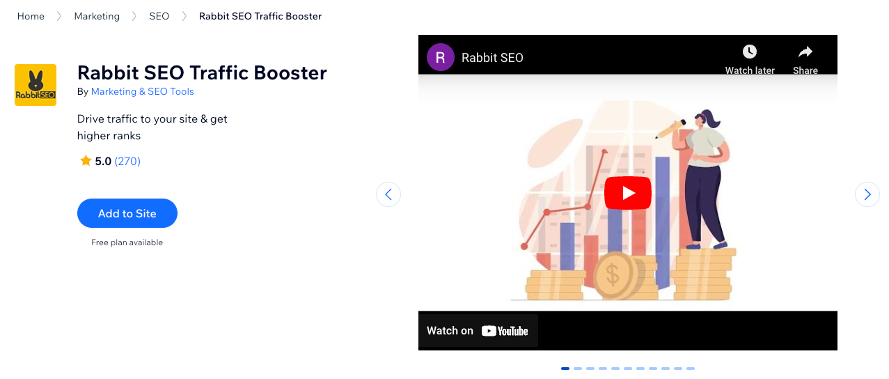 Rabbit SEO Traffic Booster Wix Rabbit SEO Traffic Booster Wix