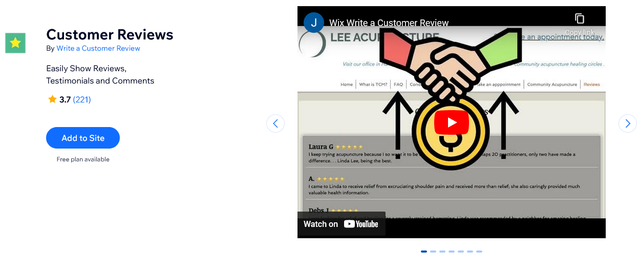 best product reviews app wix