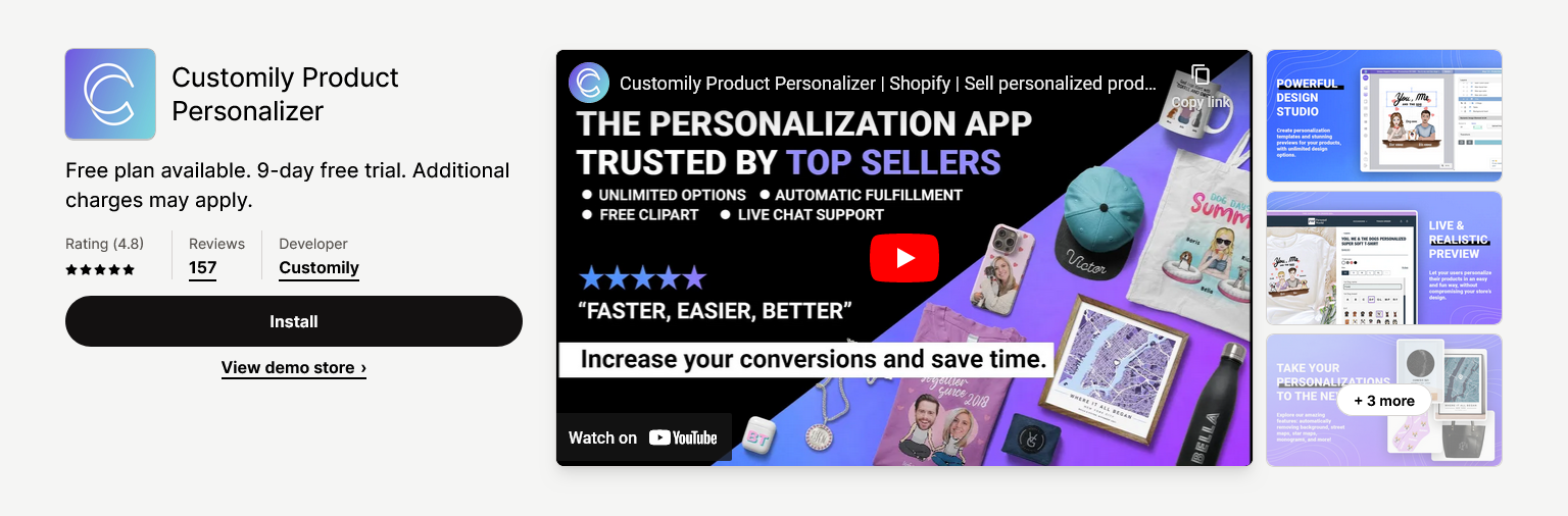 best product customizer apps variants shopify