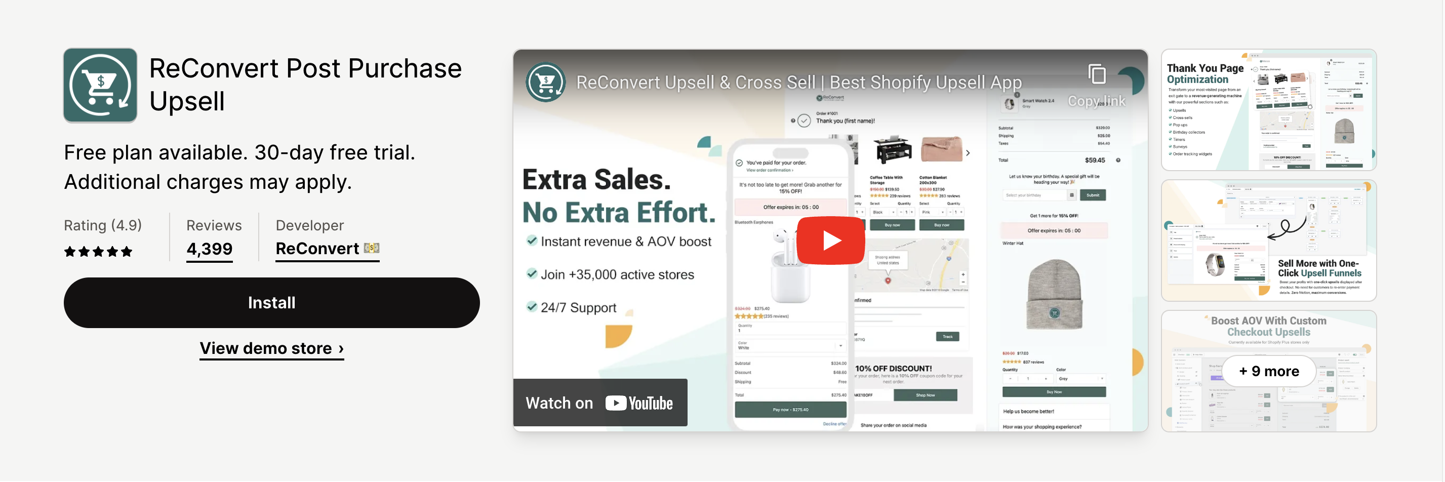 ReConvert Post Purchase Upsell ReConvert Post Purchase Upsell