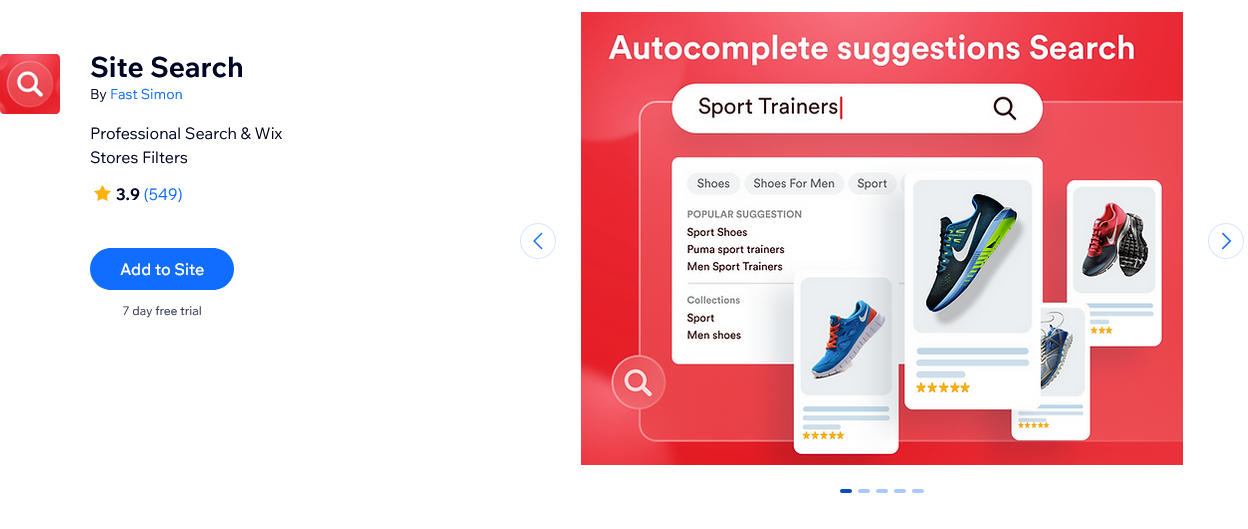 best wix apps for clothing stores