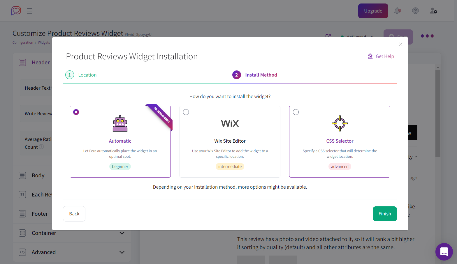 Installation Method Installation Method