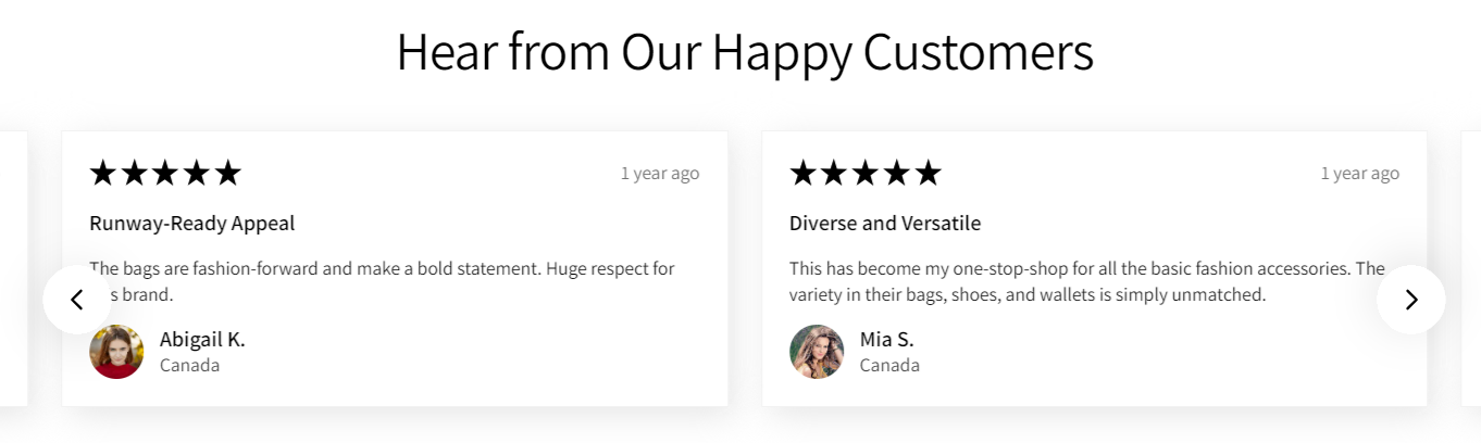 Customer Testimonials Customer Testimonials