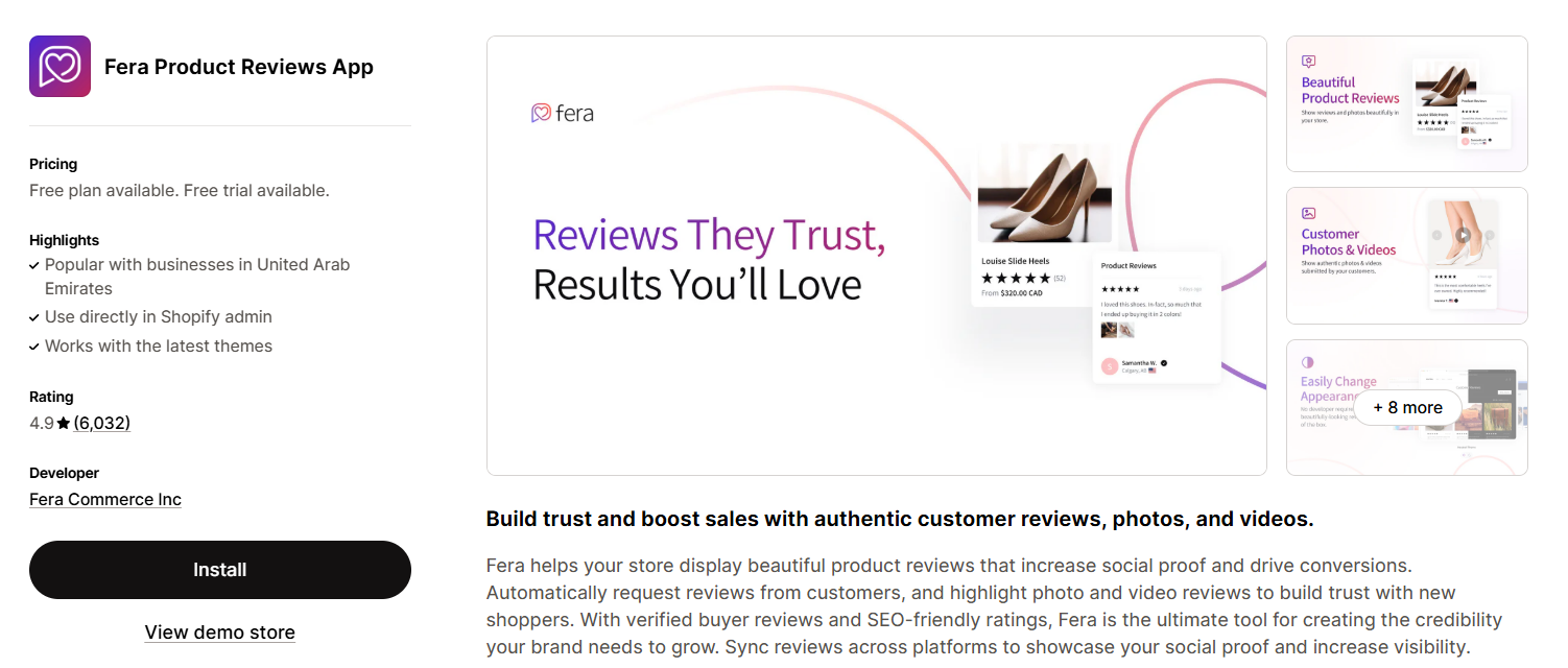 Fera Product Reviews App Fera Product Reviews App