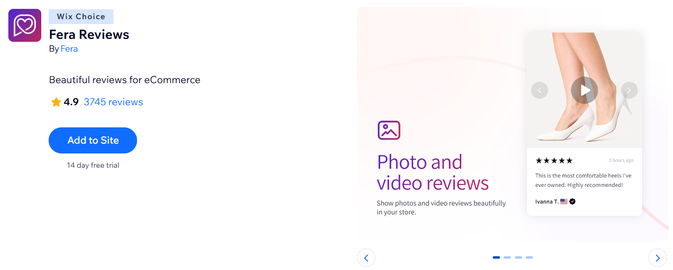Fera Product Reviews App - Wix Fera Product Reviews App - Wix