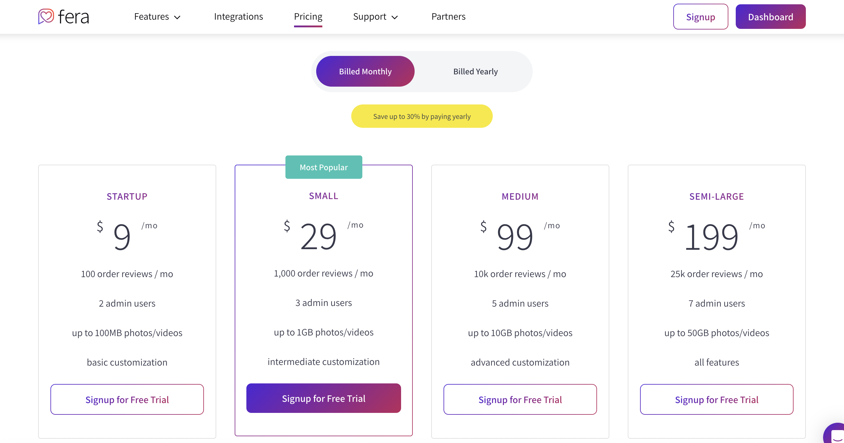 Fera Pricing Fera Pricing