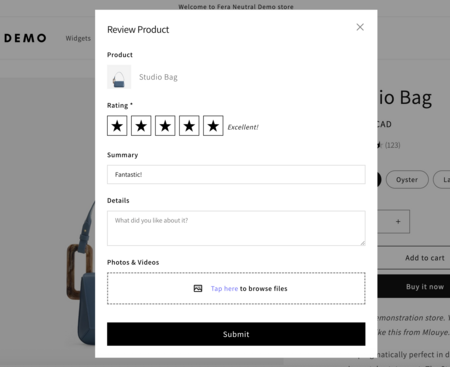 Review Submission Review Submission