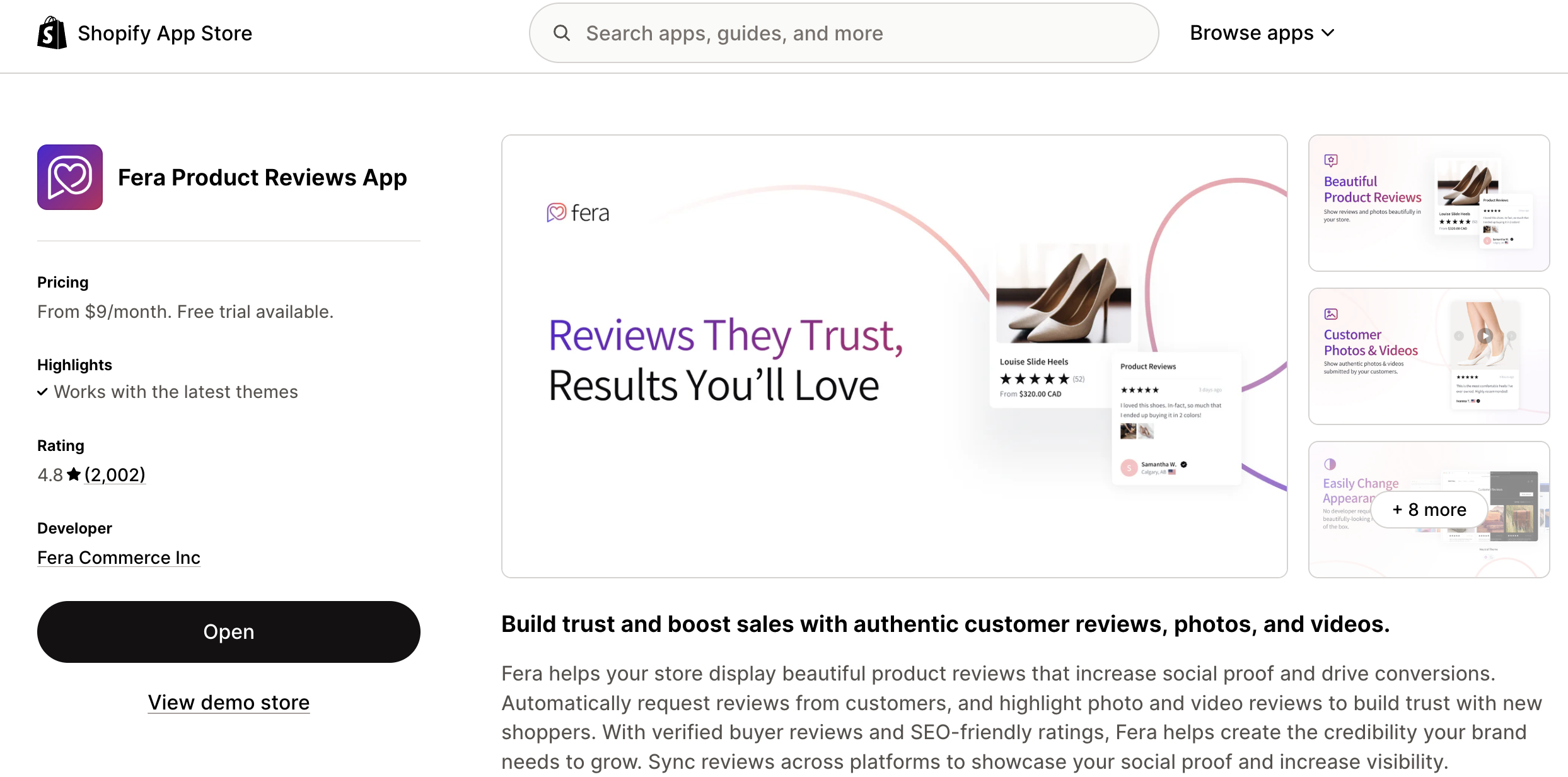 Fera Product Reviews App Fera Product Reviews App