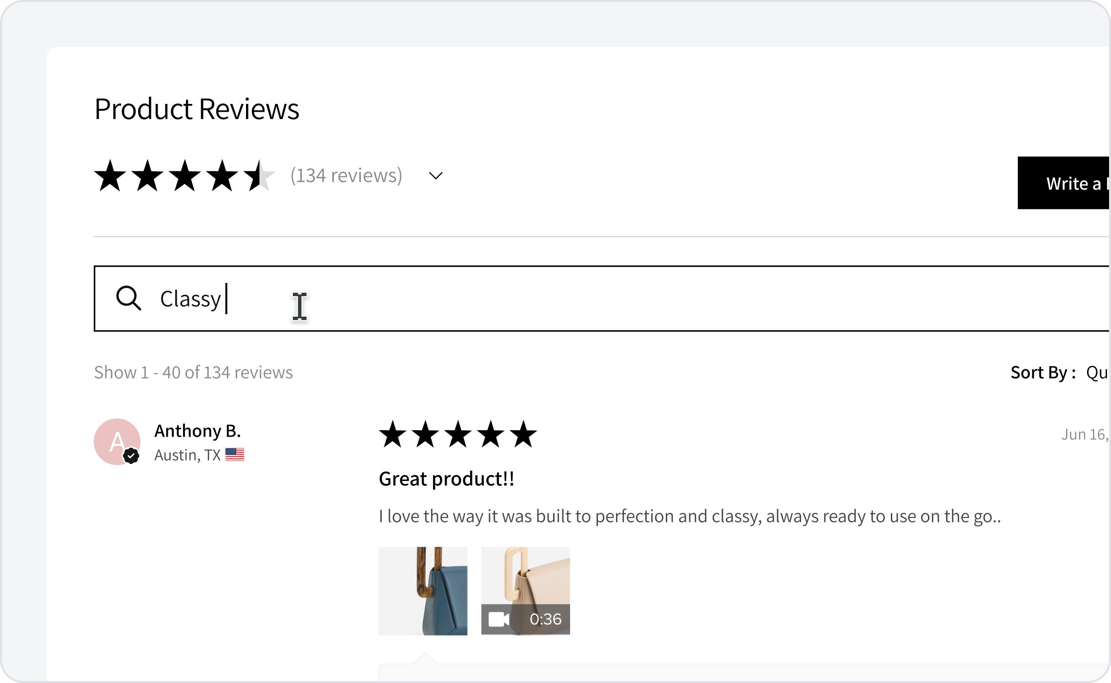 Search Bar Reviews