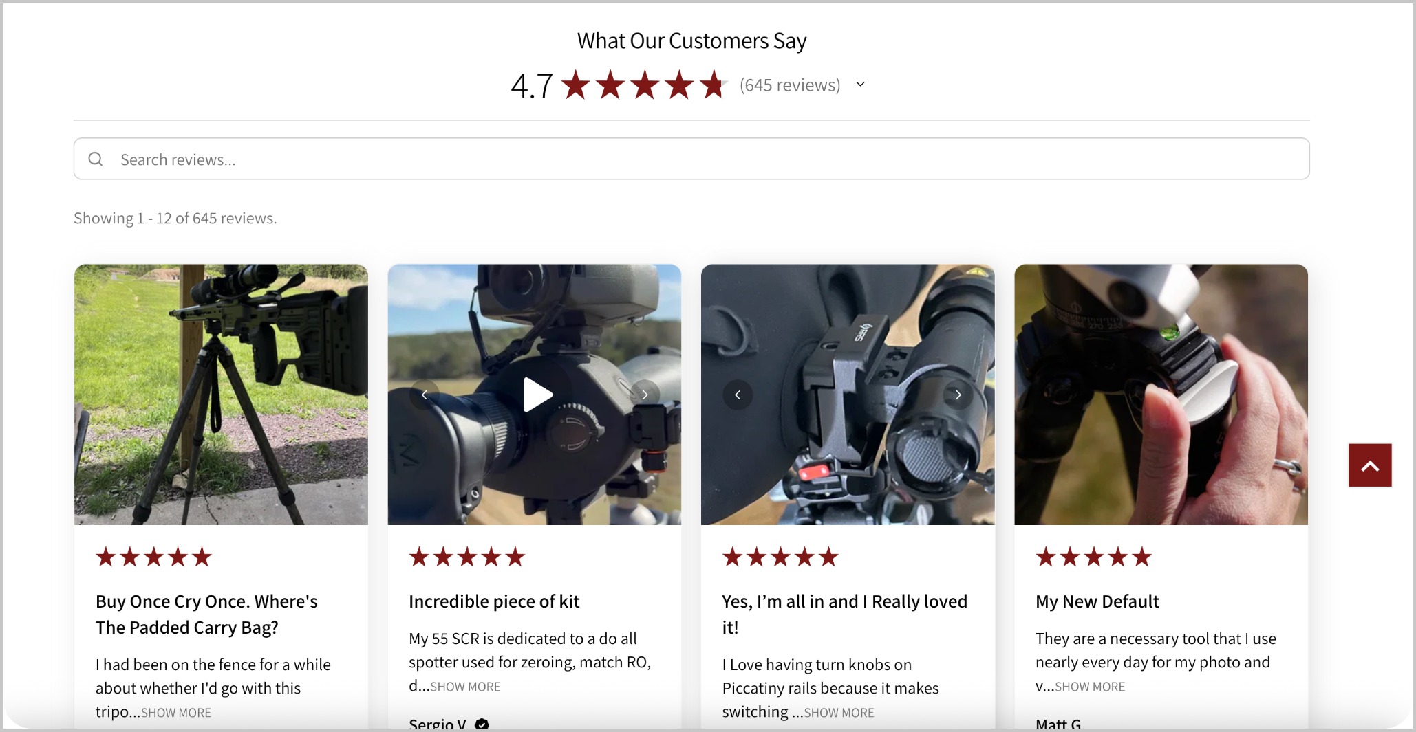 Really Right Stuff   Reviews