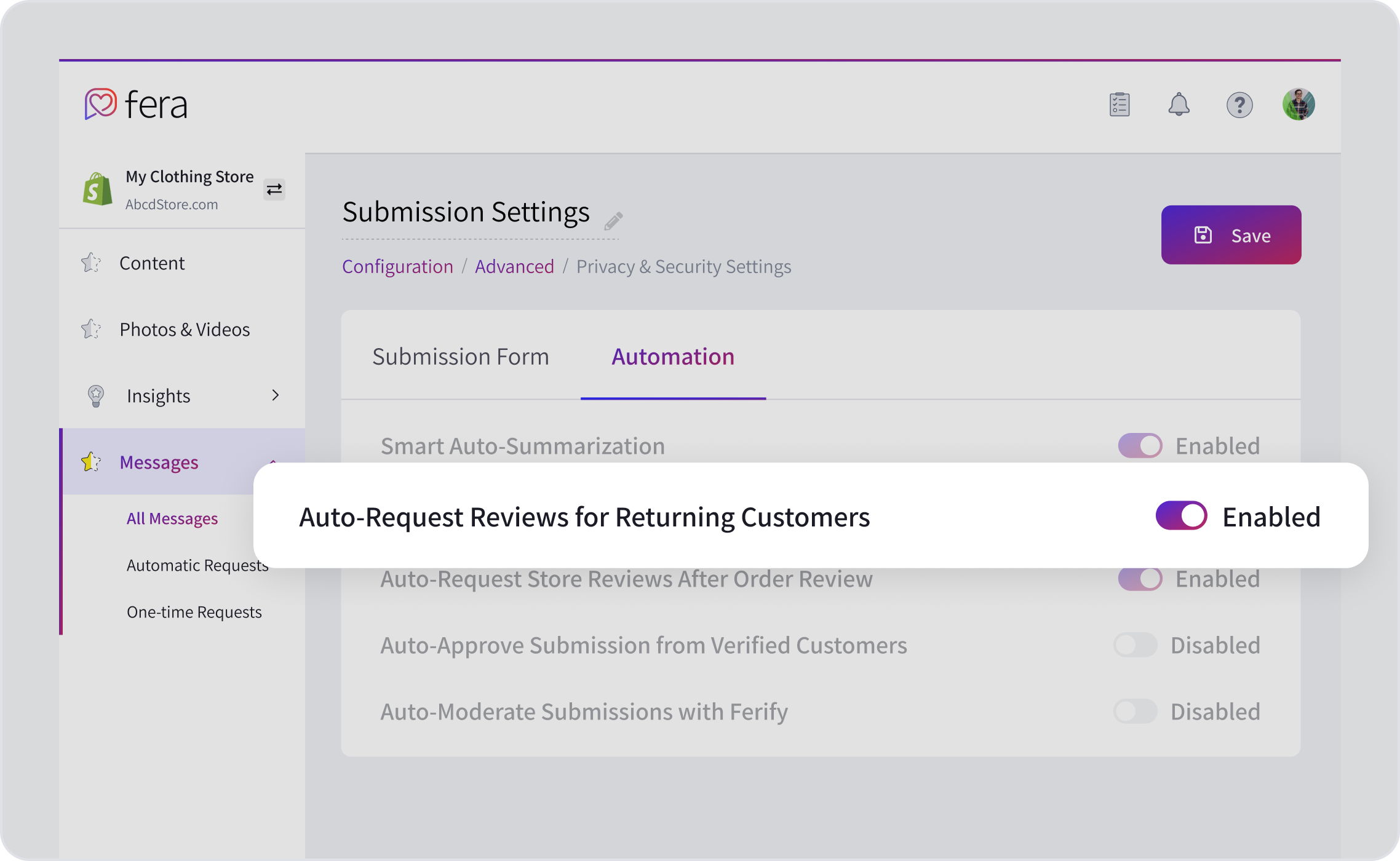 Auto-Request Reviews for Returning Customers Auto-Request Reviews for Returning Customers